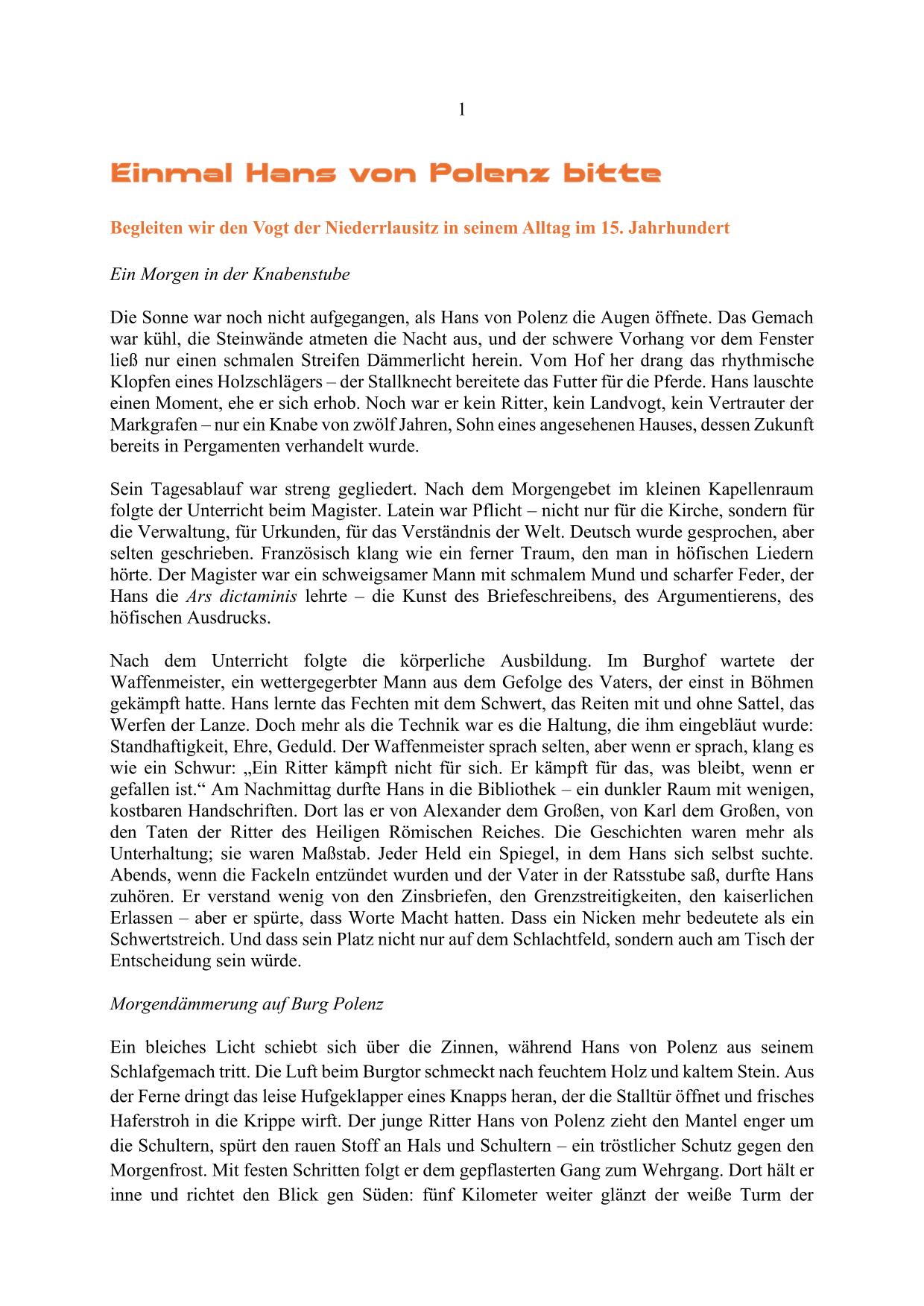 Einmal Hans von Polenz bitte, (populaerwiss. Roman)-01.jpg